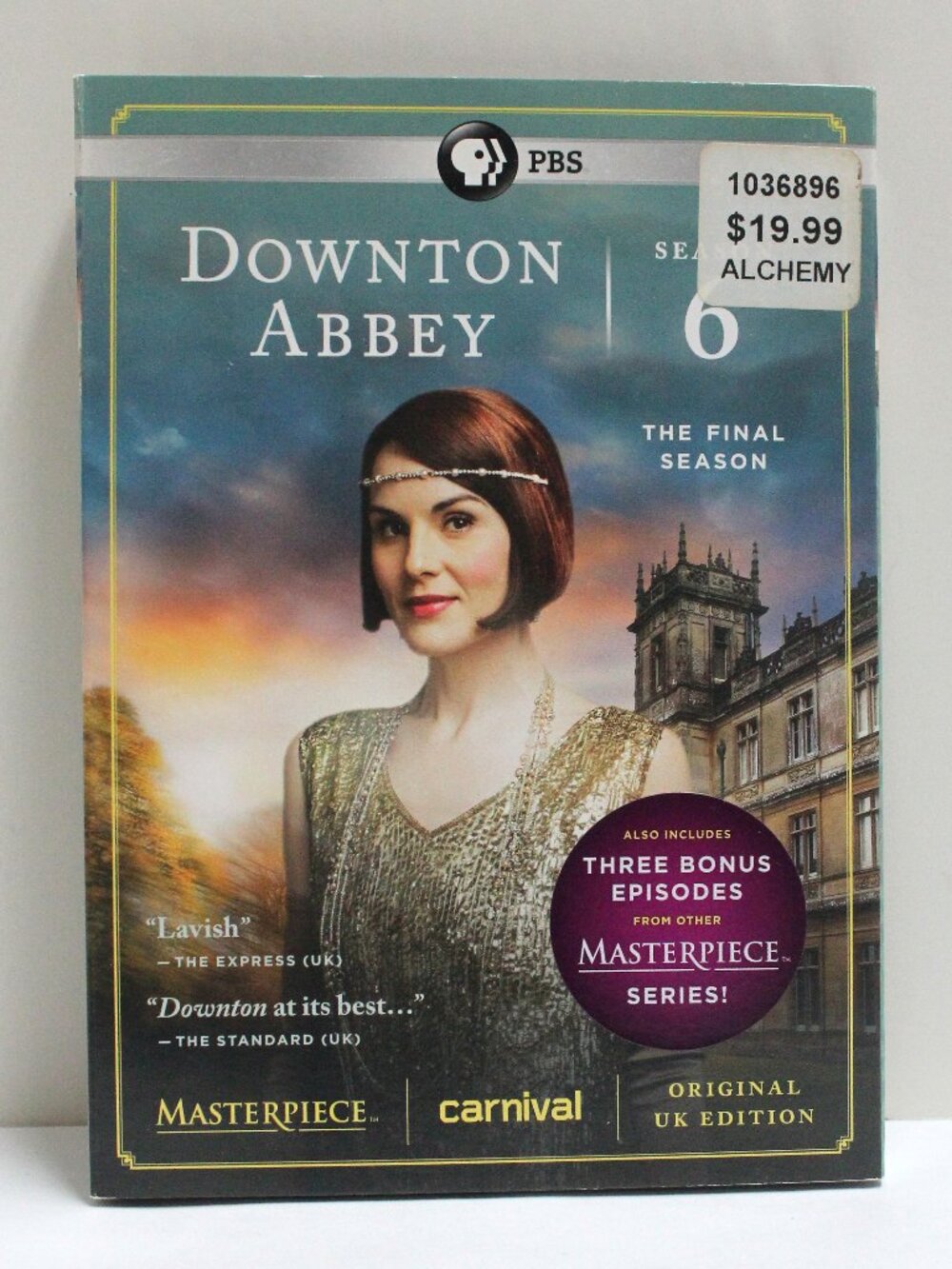Downton Abbey Season 6 Original UK Edition DVD In Sealed Package